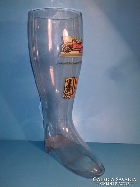 Vintage üveg sör csizma 2 literes garantáltan eredeti német '60-as évek 