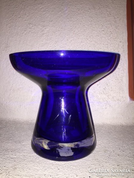 Kék kristályüveg váza (5)