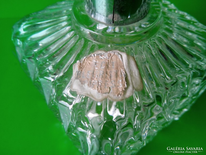 Just to eat!!! Crystal perfume bottle with marked paper label