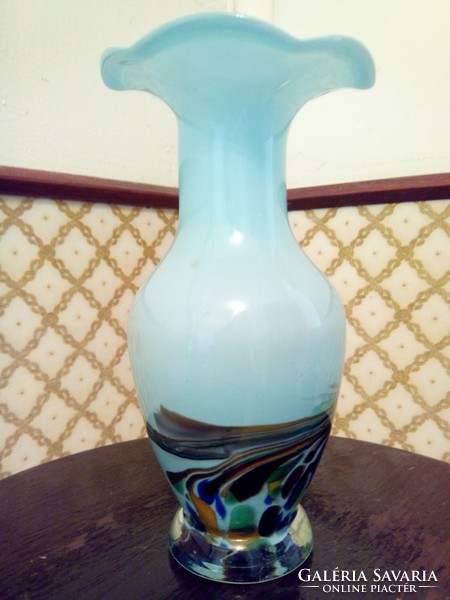 Muránói v. cseh üveg váza