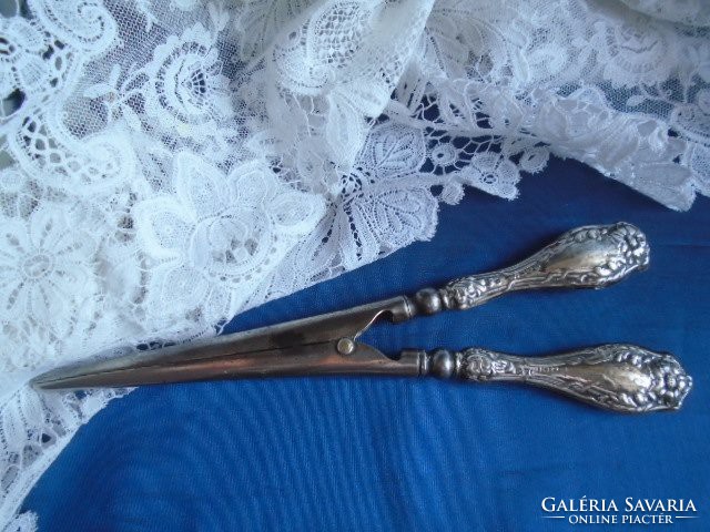 Antique silver plate English glove extender.