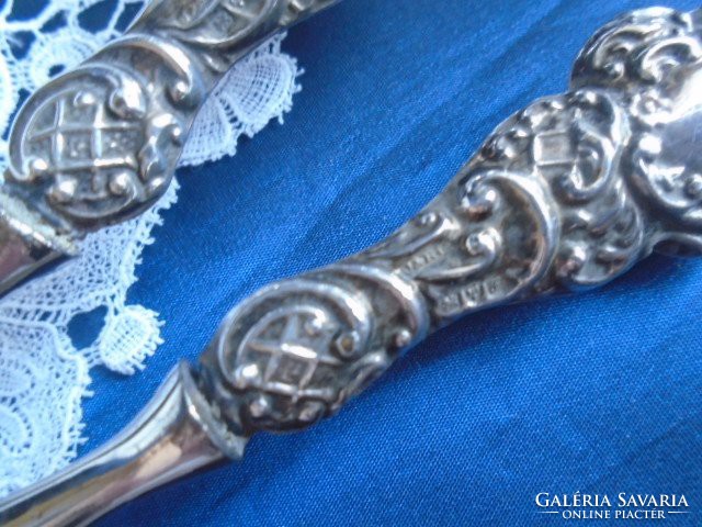 Antique silver plate English glove extender.