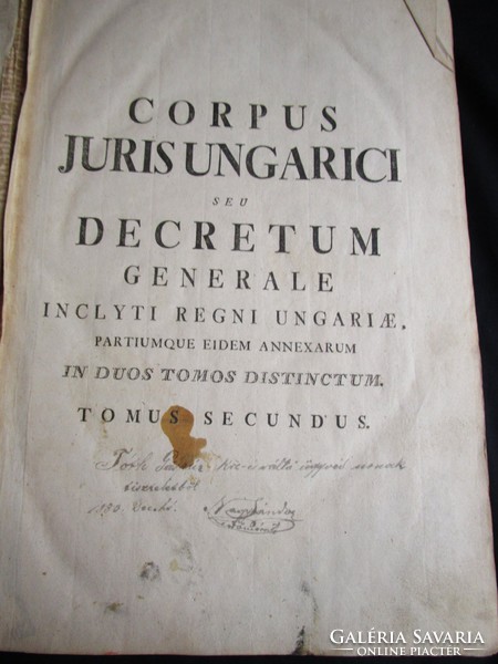 Corpus juris hungarici seu decretum generale incl. Buddha 1779