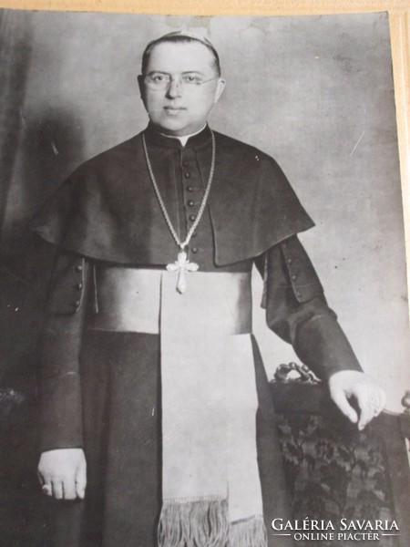 Large photo photograph of catholic bishop pétery joseph vác 1938