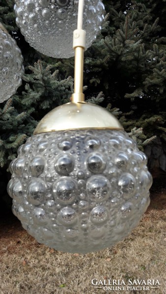Scandinavian retro 5 spherical chandelier ceiling lamp bubble lamp glass
