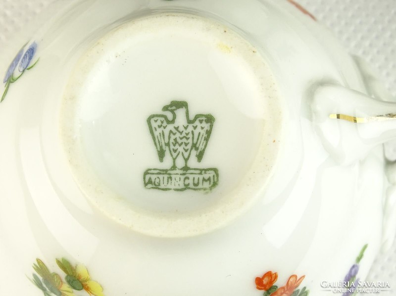 0K725 Antik Aquincum porcelán kávéscsésze 4 db