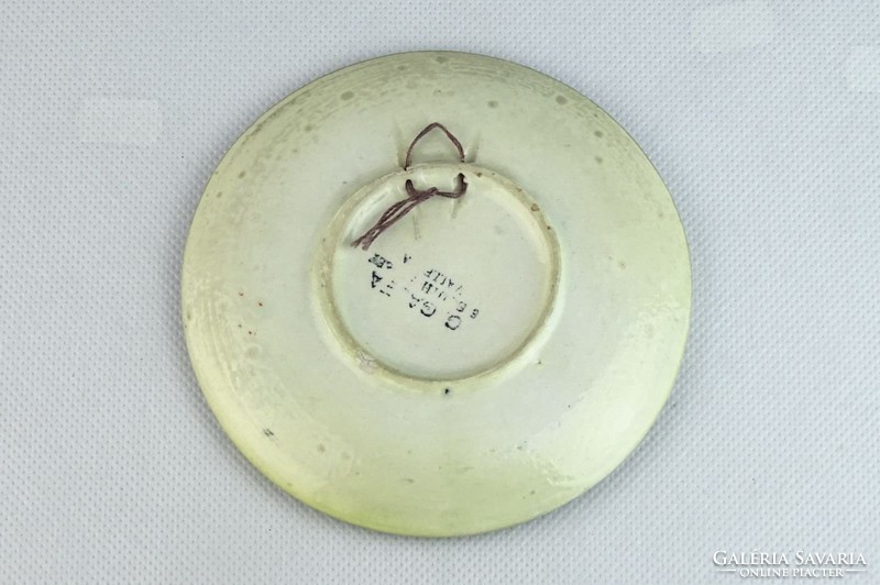 0K926 Máltai porcelán dísztányér 12 cm