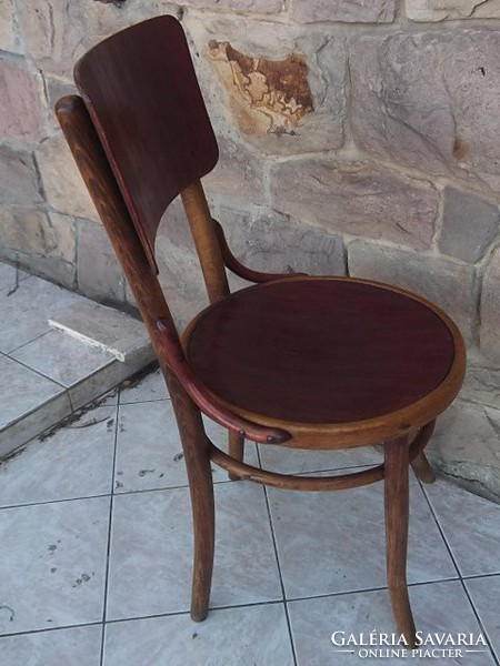 Thonet chair - mundus chair renovated, mahogany color