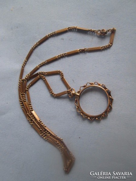 Jelzet gold filed necklace with pendant from the 30s-40s