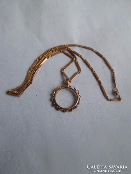 Jelzet gold filed  30-40 évekből származó nyaklánc medállal