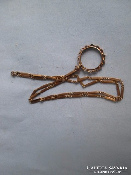 Jelzet gold filed  30-40 évekből származó nyaklánc medállal