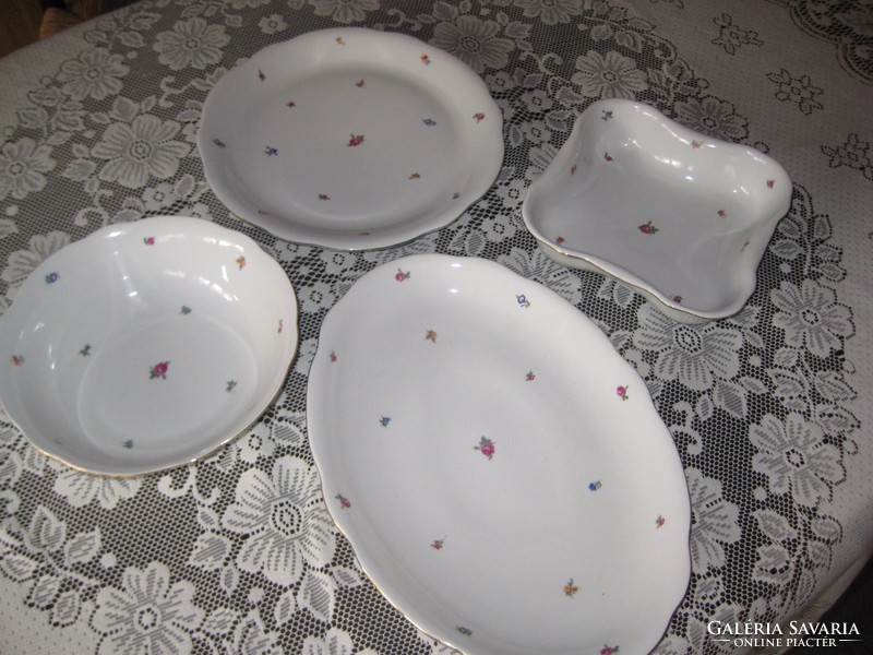 Zsolnay tableware, six-person shield marked