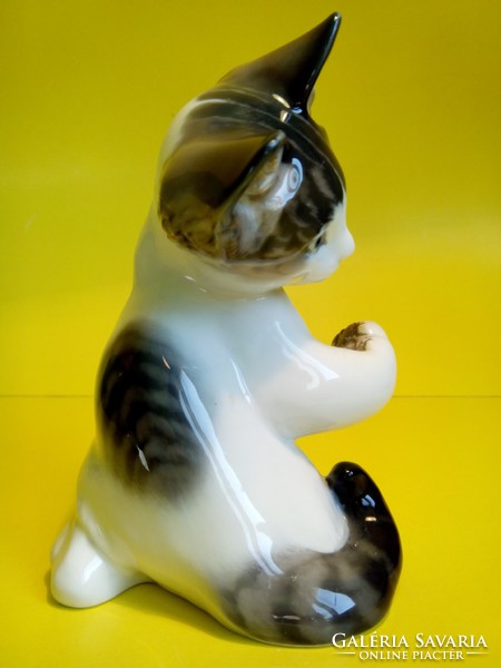 Rosenthal kitten cat T.Karner porcelain figure signed