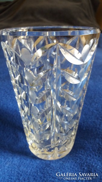 Crystal vase (old, heavy)