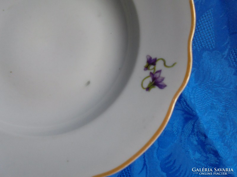 Ibolyás Zsolnay porcelán tányér