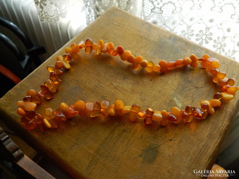Original natural amber chain - bracelet
