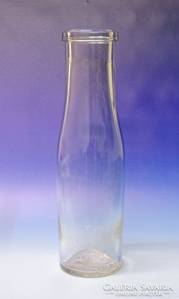 0M479 Antik hibátlan címeres üveg 23 cm