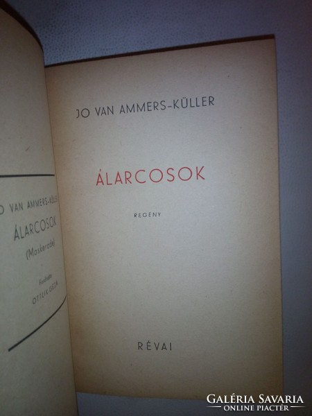Jo van Ammers-Küller: Álarcosok (1944)