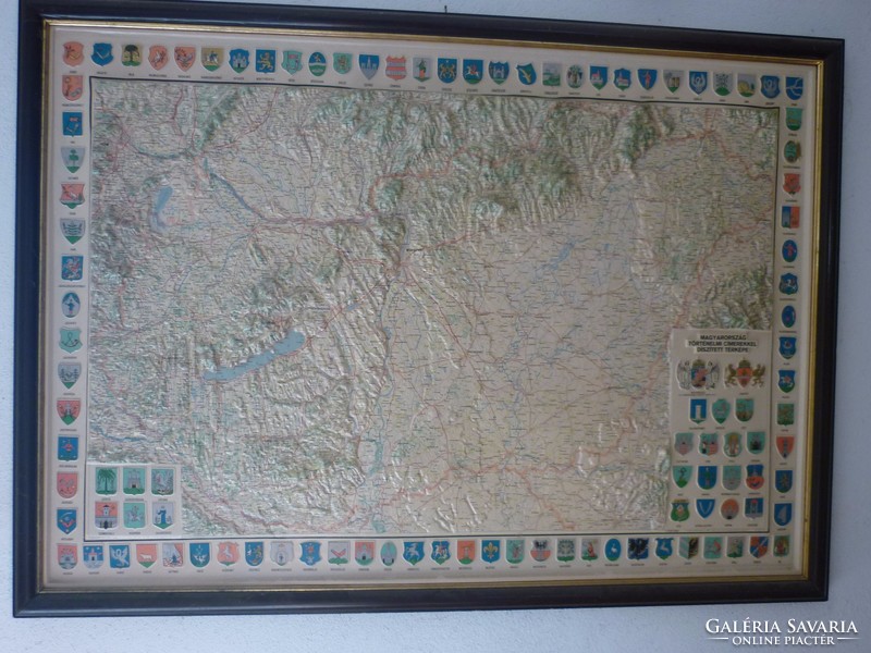 Wall map of S/Hungary