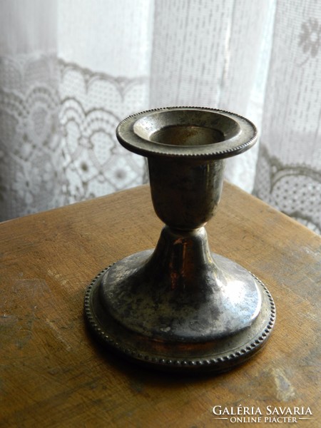 Old table metal candle holder