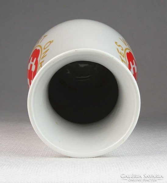 0N109 Alföldi porcelán váza véradásért 19 cm