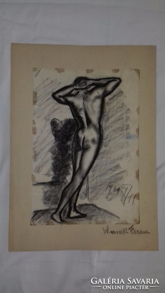 Wanek s. Ferenc hát nude study 1961