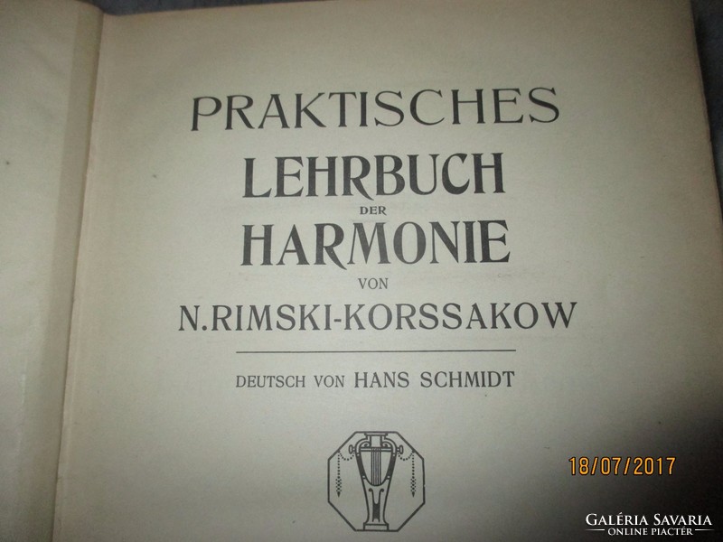 PRAKTISCHES LEHRBUCH DER HARMONIE VON N. RIMSKI-KORSSAKOW