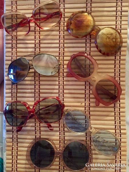 Különleges 7 darabból álló, retro napszemüveg gyűjtemény