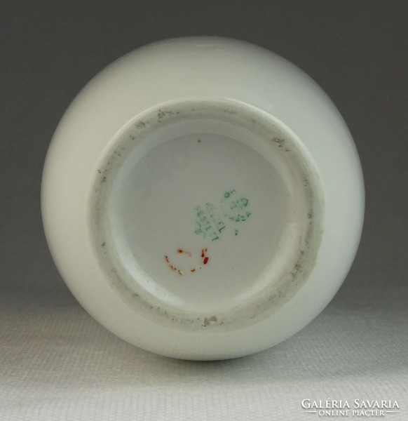 0N598 Vaskakas Győr Hollóházi porcelán váza 17 cm