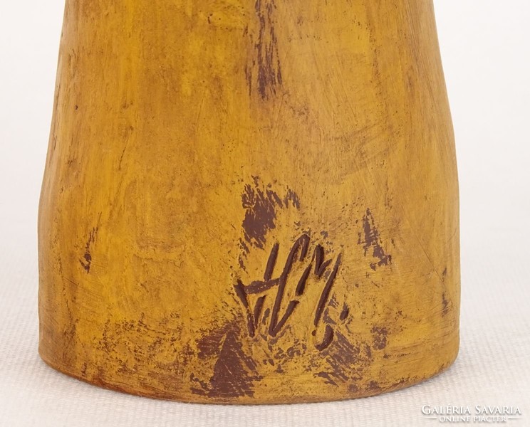 0N775 Jelzett kortárs kerámia váza 26.5 cm