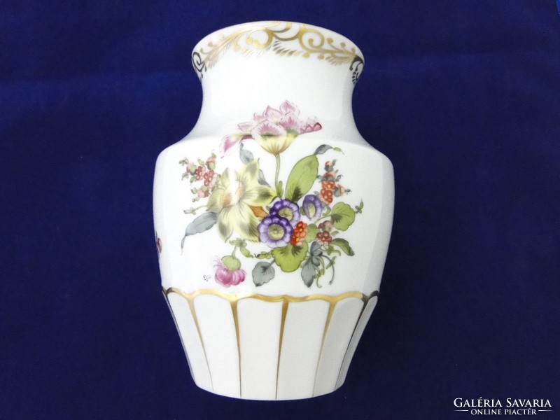 N150 Régi Herendi virágmintás váza
