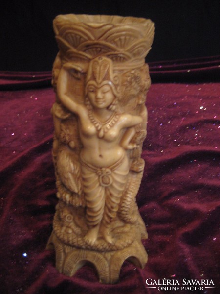 Indian ornament with belly dancing women 21 cm