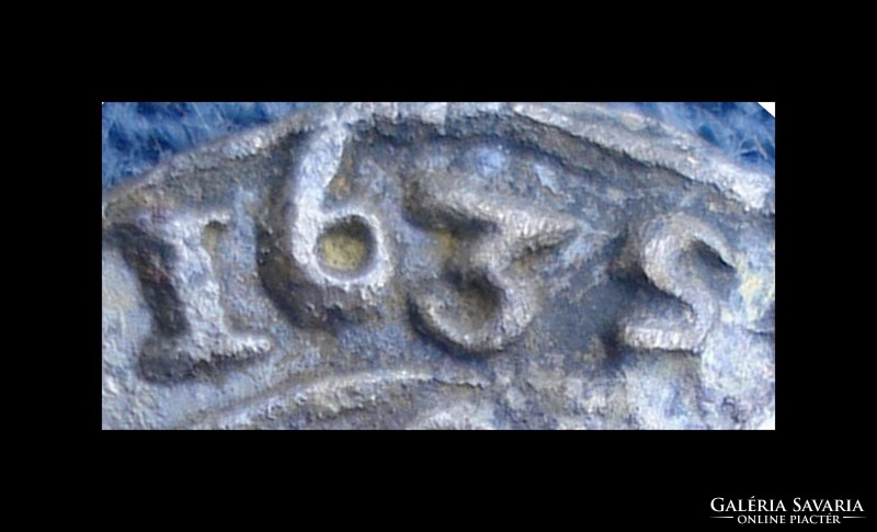 II. Ferdinánd dénár 1635 KB   Ag ezüst  forditott 5  RITKA