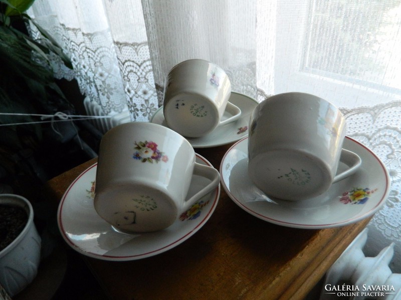 Old Hólloháza 3-person coffee cup set