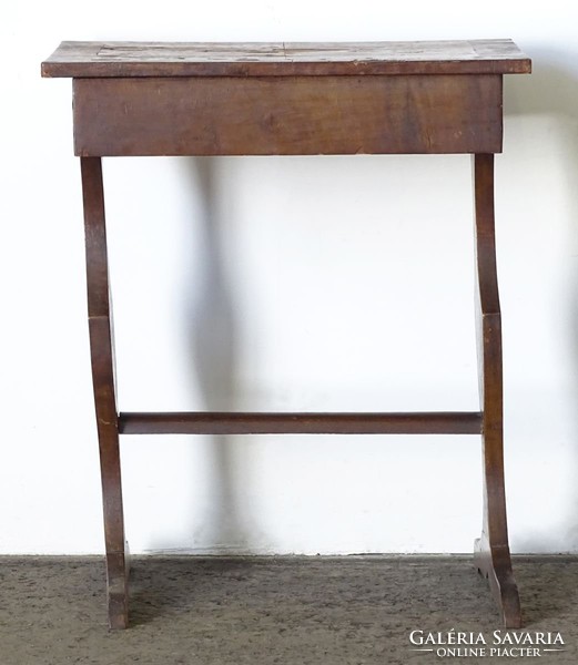 0O369 Antik Biedermeier varróasztal lerakó asztal