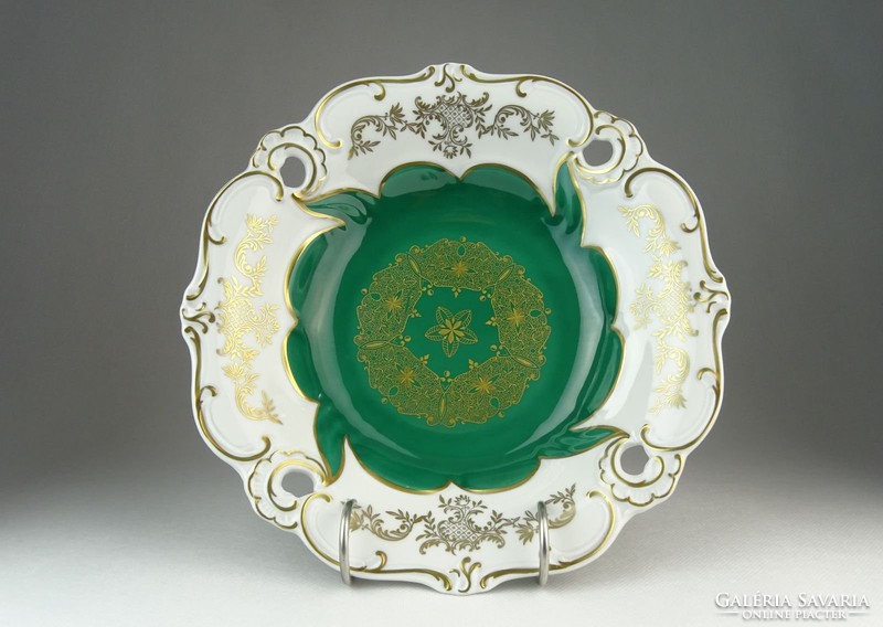 0P093 Régi Weimar porcelán asztalközép kínáló tál