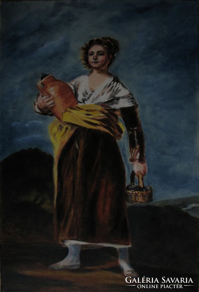 Moona - Korsós lány GOYA festményének másolata