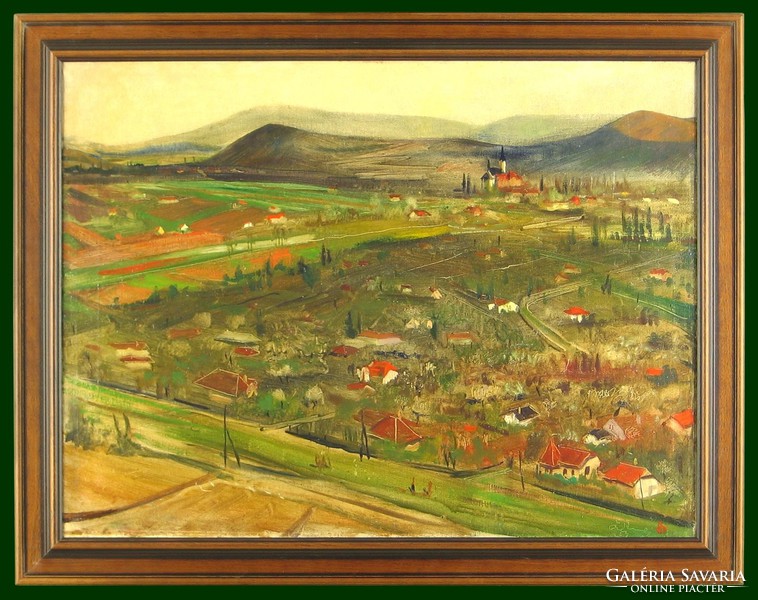 Ősz Dénes : Dunamenti falu 1953