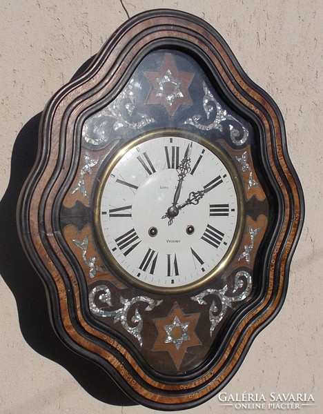 Antique Biedermeier wall clock 19th c