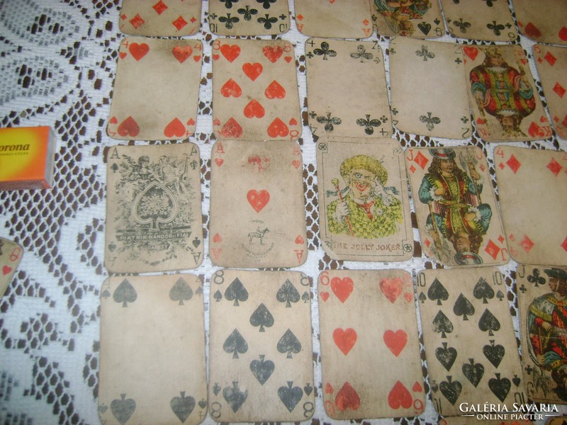 Antik francia kártya, römi kártya 