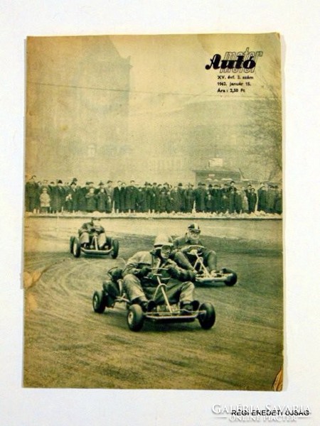 1962 January 15 / car - motorcycle / old original Hungarian newspaper no.: 1676