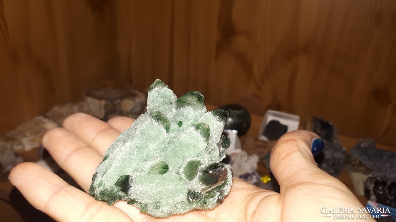 Tibetan green quartz cluster from the Himalayas!