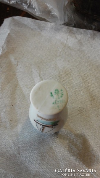 Hollóházi kézzel festett porcelán váza 1db, jelzett