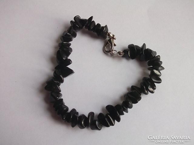 Onyx black mineral bracelet as a gift as well