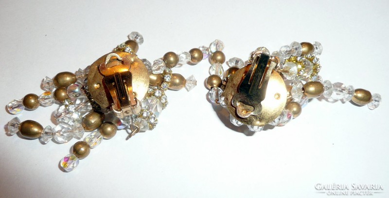 Vintage bizsu bijoux dizájner ékszer klipsz