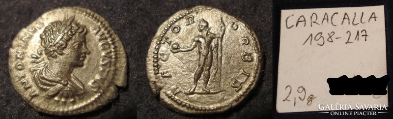 Római Caracalla Jr  198-217  Ag ezüst dénár 