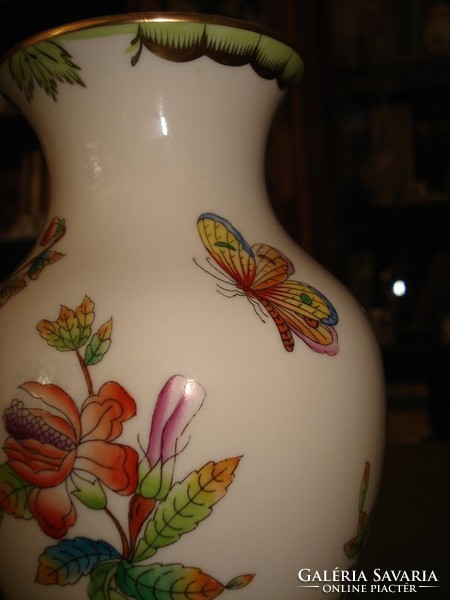 Herendi viktóriás váza 18cm
