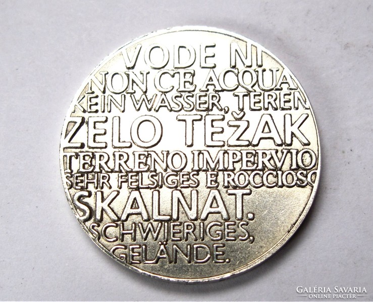 Kobarid Múzeumi ezüst emlékérme 2008,Szlovénia.