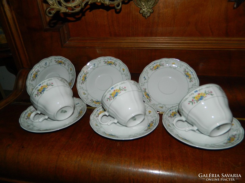 Bavaria tea cup set with coasters and small plates