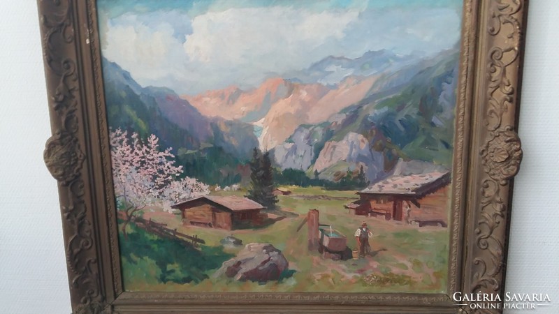Zórád Géza / 1880  - 1960 / Tavasz a hegyekben